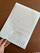 Mini Abcd sticker sheet
